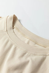 Jet Stream Solid Color Lace Patchwork Long Sleeve T Shirt