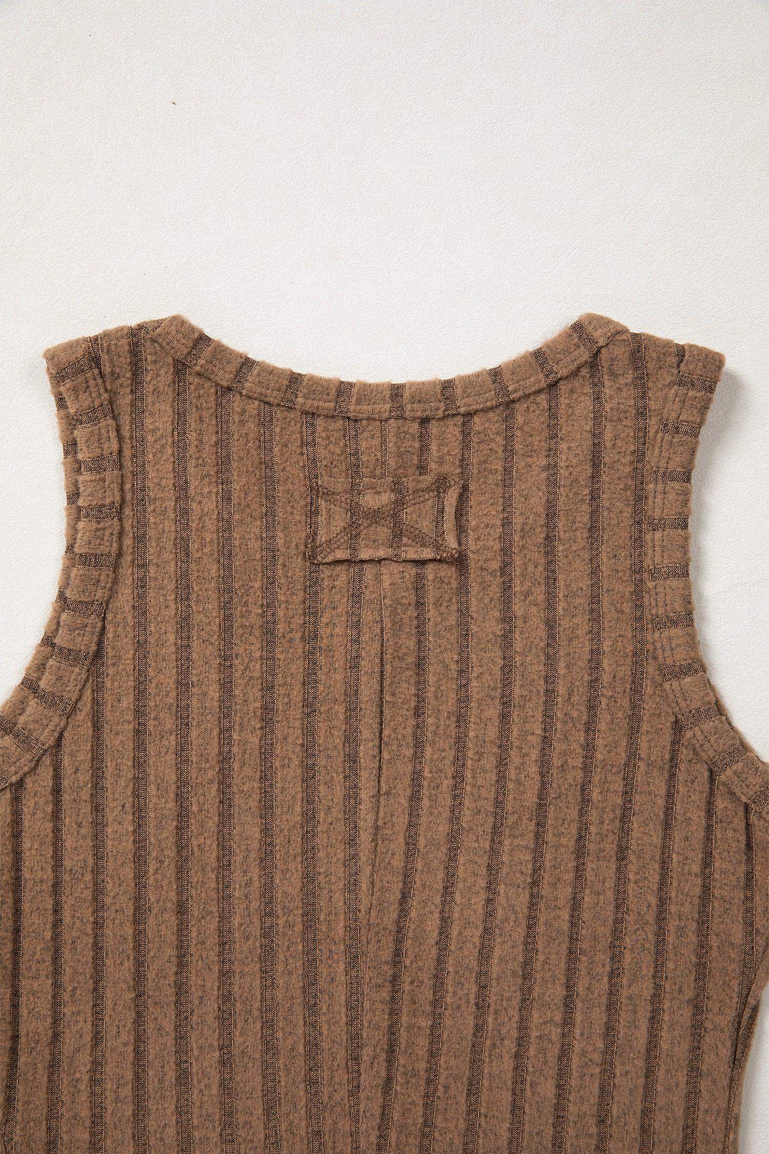 Phalaenopsis Slim Ribbed Mineral Wash Tank Top