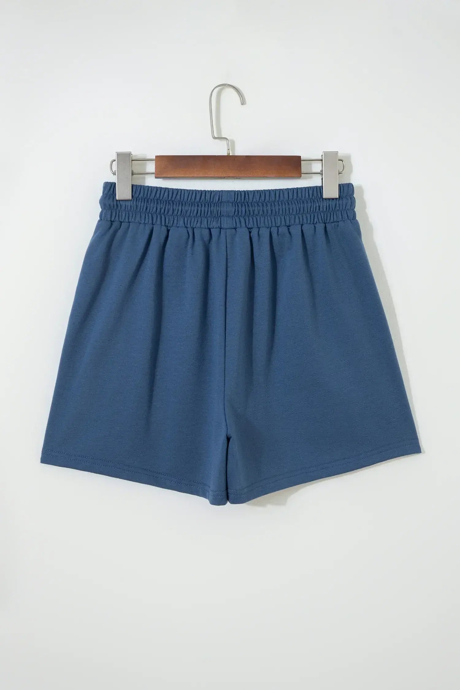 Pink Color Block Patchwork Varsity Striped Detail Drawstring Elastic Waist Shorts