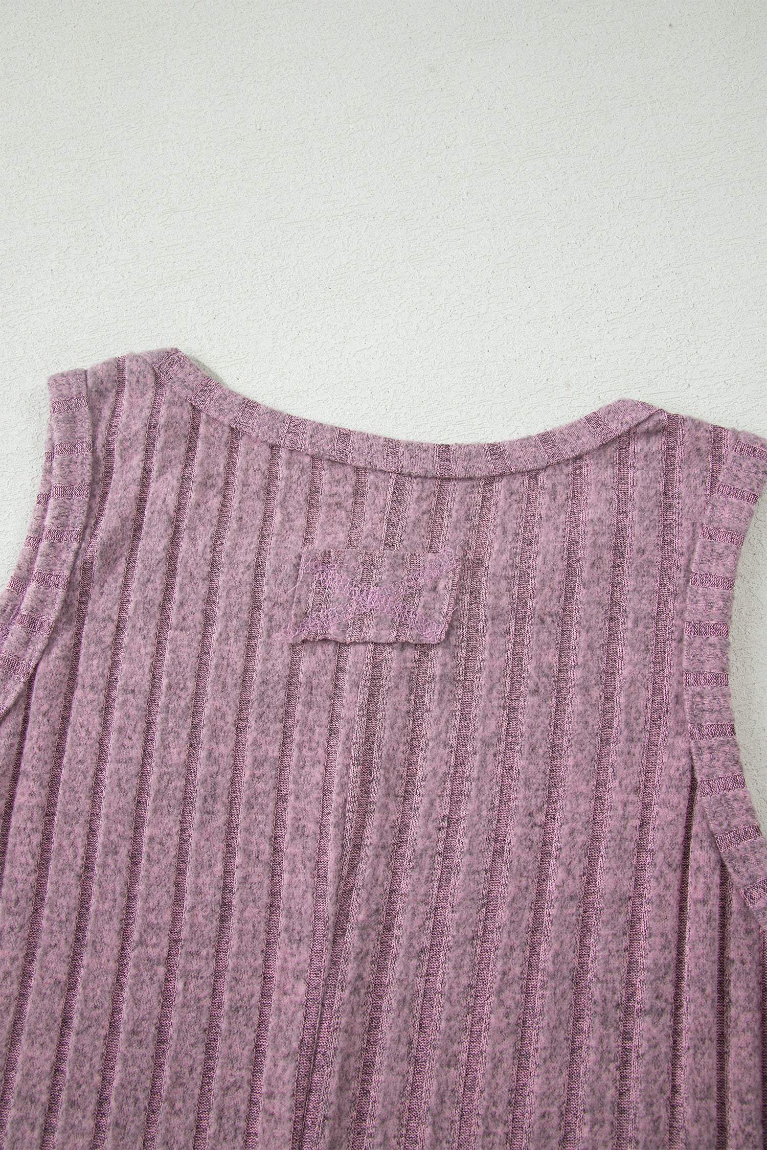 Bonbon Slim Ribbed Mineral Wash Tank Top